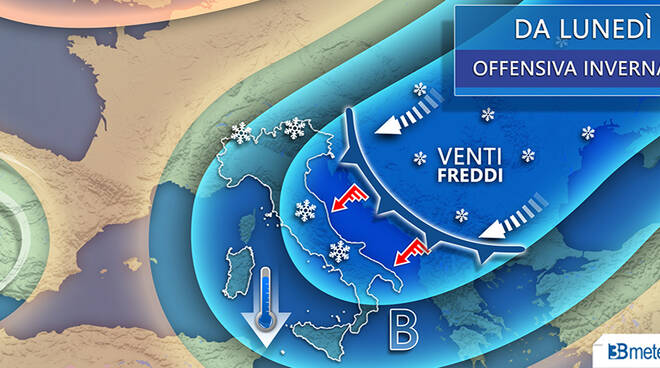 freddo previsione settimana fine marzo