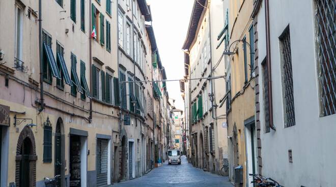 Lockdown a Lucca ancora immagini di una città deserta