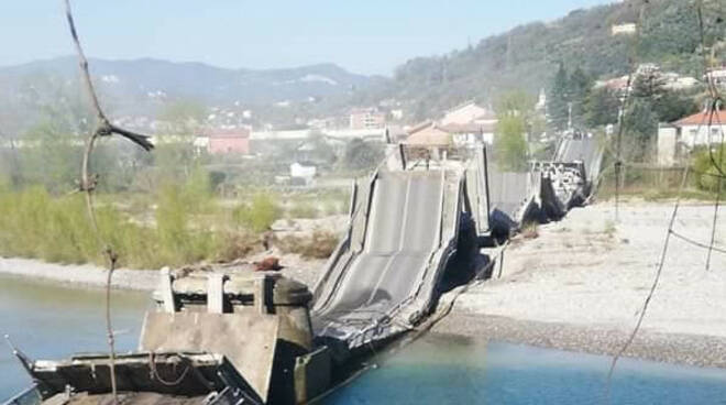 ponte crollato ad albiano magra