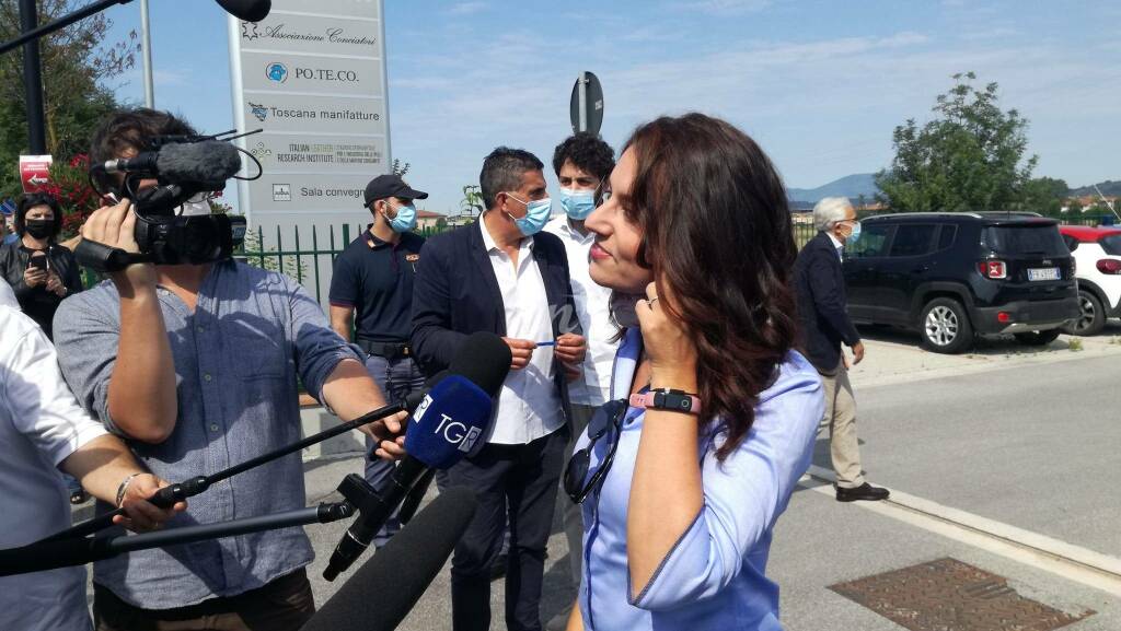 salvini e ceccardi al poteco santa croce sull'arno 23 giugno 2020