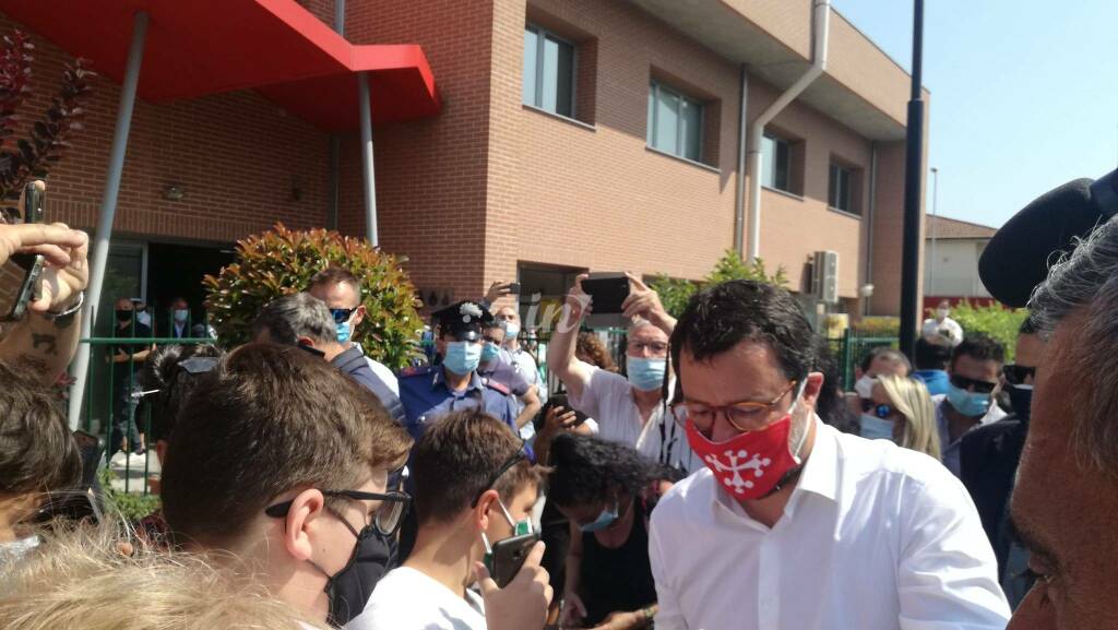 salvini e ceccardi al poteco santa croce sull'arno 23 giugno 2020