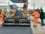 lavori asfaltatura via Romana
