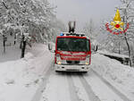 Interventi dei vigili del fuoco sulla neve in Garfagnana