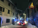 Interventi dei vigili del fuoco sulla neve in Garfagnana