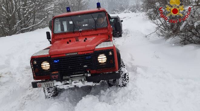 neve vigili del fuoco