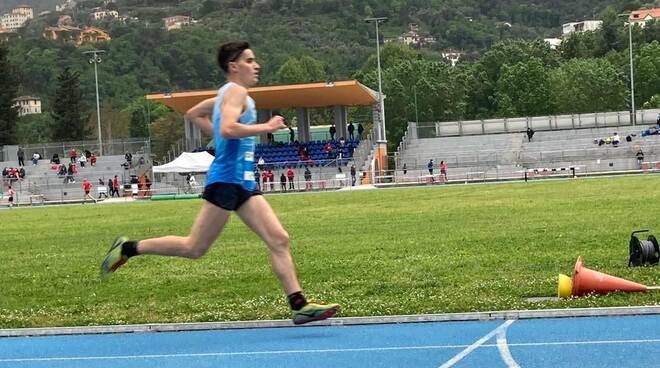 Gs Orecchiella Garfagnana atleti 3000 metri Ilian Angeli, Girma Castelli e Francesca Setti