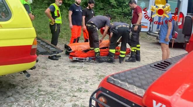 vigili del fujoco e soccorso alpino soccorso a Vicchio