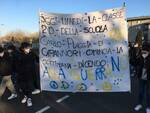 striscioni scuole no alla guerra in Ucraina