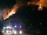 incendio collina Chiozza Castiglione Garfagnana