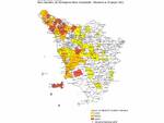 mappa siccità toscana