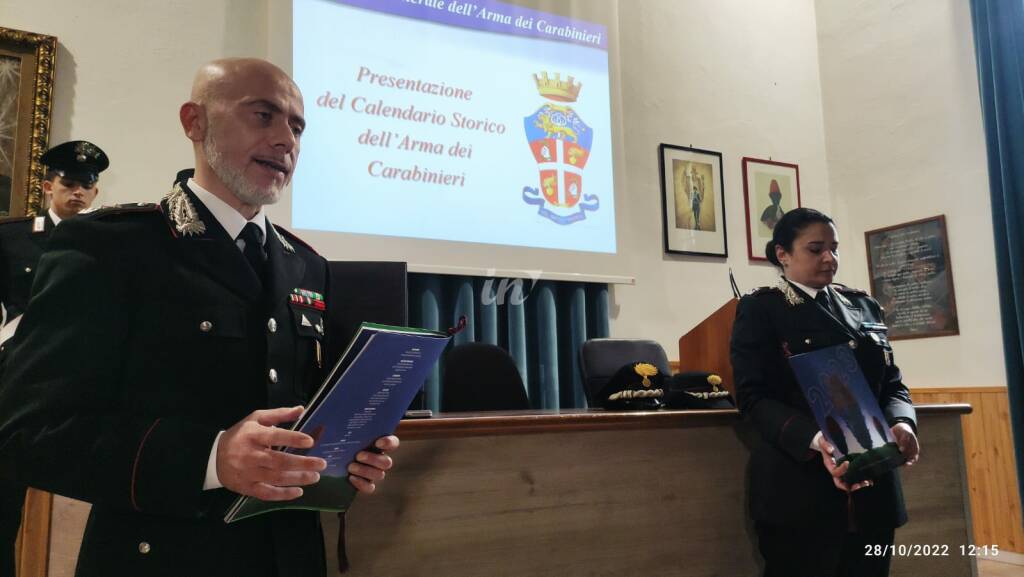 Presentato il calendario Storico dell'Arma dei Carabinieri ed.2023 -  Tirreno Elba News
