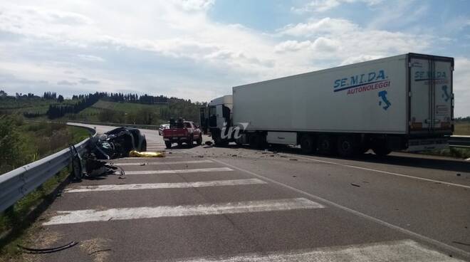 incidente mortale, sr 429, san miniato