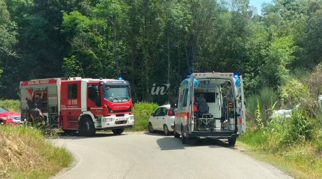 soccorso in bosco, palaia, vigili del fuoco, ambulanza