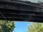 tir contro il ponte a coltano, pisa, vigili del fuoco