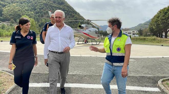 sopralluogo Eugenio Giani Monia Monni terremoto Mugello