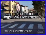 Strisce pedonali scolorite davanti alle scuole di Santa Croce sull'Arno