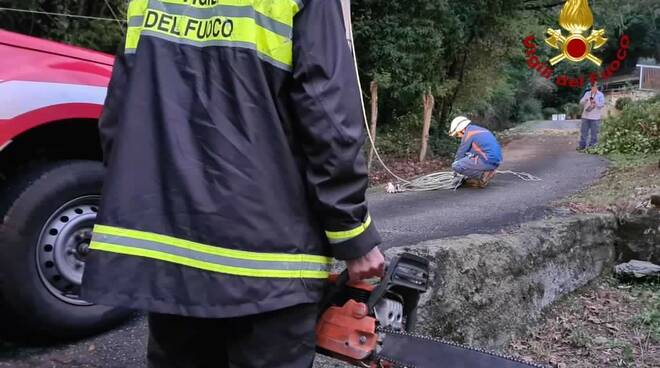 vigili fuoco maltempo lucca