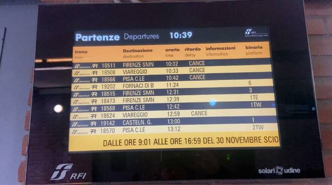 treni cancellati trenitalia