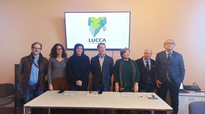 conferenza stampa mostra sotterranei delle mura di lucca