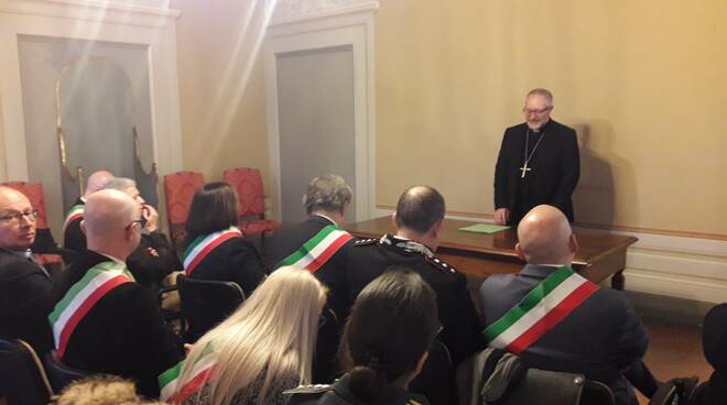 il vescovo di San Miniato Giovanni Paccosi incontra i sindaci del cuoio