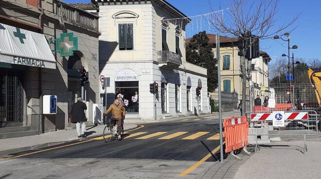 viale San Concordio incrocio via Guidiccioni canale Benassai lavori finiti Nicola Buchignani
