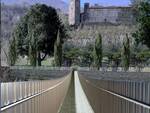 ponte tibetano sulla turrite a gallicano