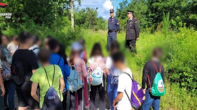 carabinieri, forestali, cerbaie, scuola