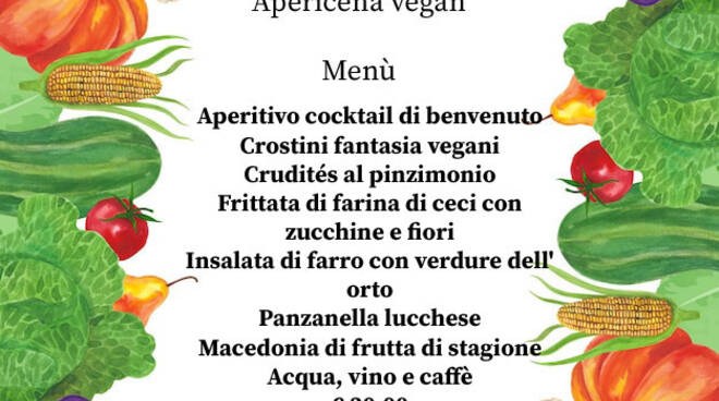 Apericena vegan a sostegno del nuovo progetto del regista lucchese Simone Arrighi