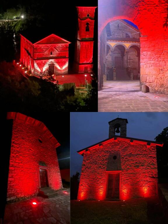 Careggine si illumina di rosso giornata mondiale del donatore di sangue