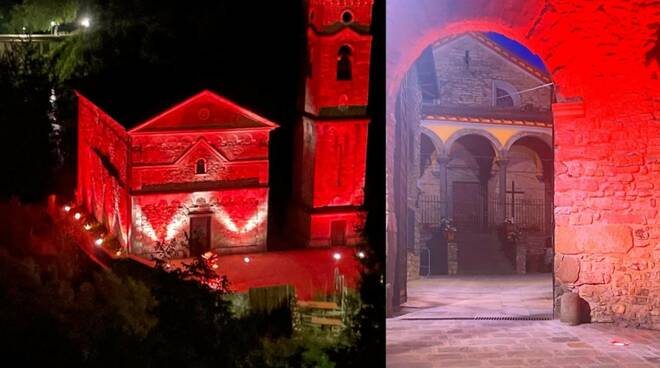 Careggine si illumina di rosso giornata mondiale del donatore di sangue