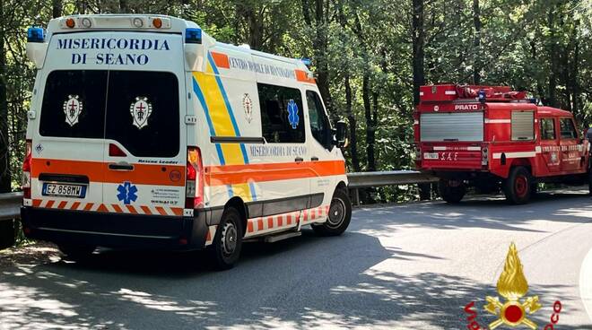 vigili del fuoco ambulanza bosco