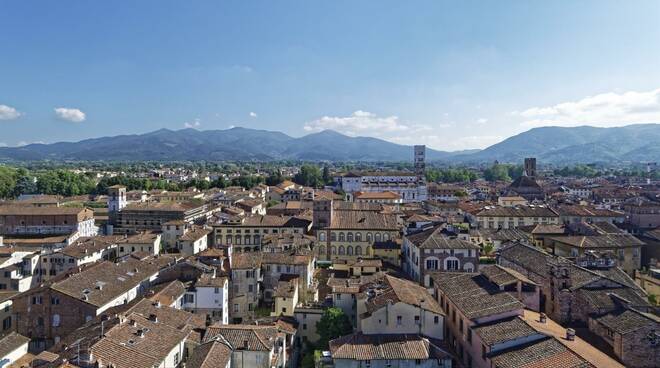 Lucca vista dal'alto