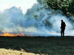 incendio, sterpaglie, santa croce sull'arno