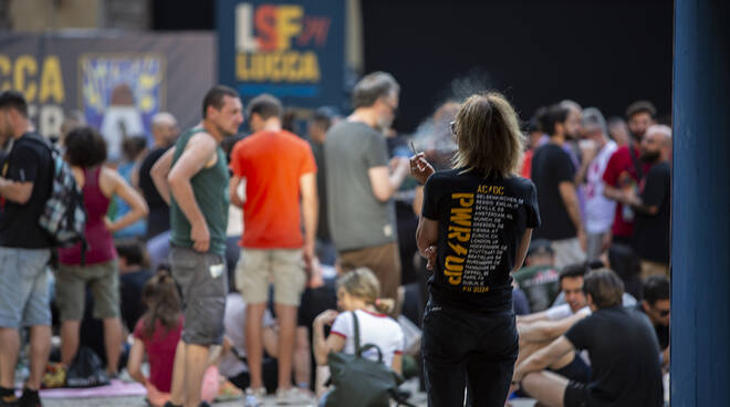 Gli Smashing Pumpkins al Lucca Summer Festival (foto Andrea Simi)