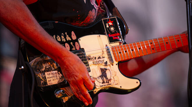 Tom Morello sul palco del Summer Festival (foto Andrea Simi)