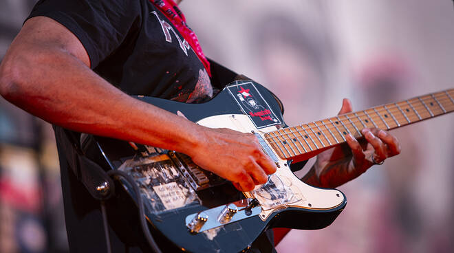 Tom Morello sul palco del Summer Festival (foto Andrea Simi)