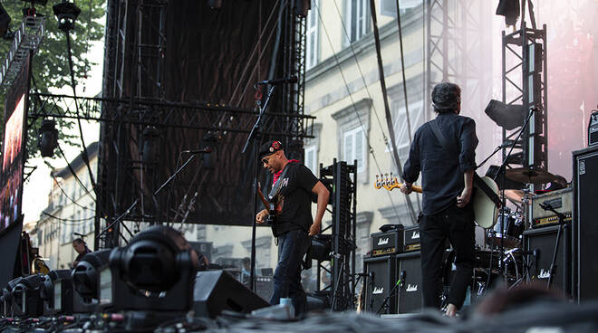 Tom Morello sul palco del Summer Festival (foto Andrea Simi)