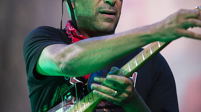 Tom Morello sul palco del Summer Festival (foto Andrea Simi)