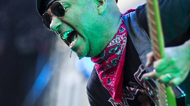 Tom Morello sul palco del Summer Festival (foto Andrea Simi)