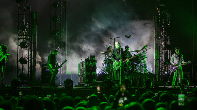 Gli Smashing Pumpkins al Lucca Summer Festival (foto Andrea Simi)