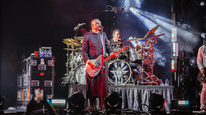 Gli Smashing Pumpkins al Lucca Summer Festival (foto Andrea Simi)