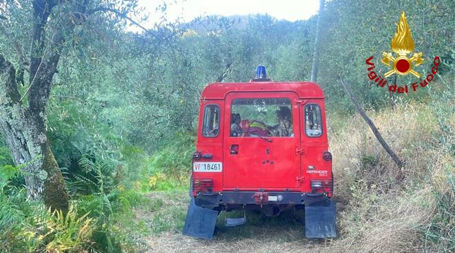 vigili del fuoco colline pescia