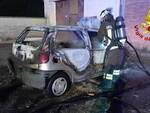 auto in fiamme a santa margherita