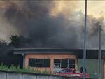 magazzino comunale, montopoli valdarno, incendio, fuoco