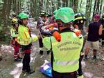 Soccorso Alpino e Speleologico, via degli dei, abetone, escursione