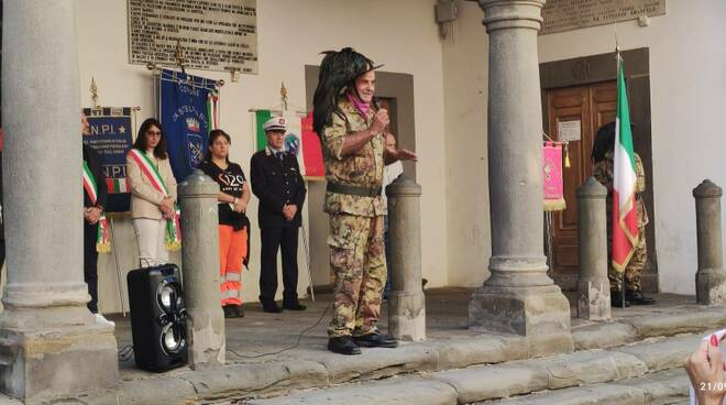 commemorazione dell'80esimo anniversario dell'eccidio del Padule di Fucecchio in piazza del municipio a Castelfranco di Sotto