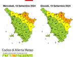 Piogge abbondanti: Toscana divisa tra allerta arancione e gialla