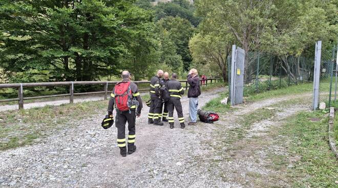 vigili del fuoco, elicottero, montagna, disperso